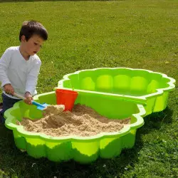 Bac à sable portatif en forme de coquillage, 43,3 x 37,2 x 8 po, 3 ans et  plus