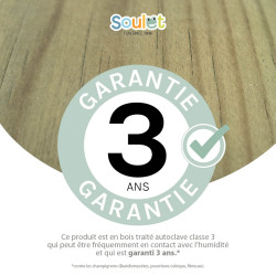 Table de pique-nique en bois traité pour enfant - Auréa - Garantie du bois traité autoclave classe 3