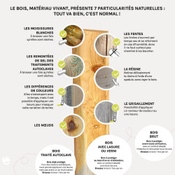 Table de pique-nique en bois traité pour enfants Wapiti - Jardipolys