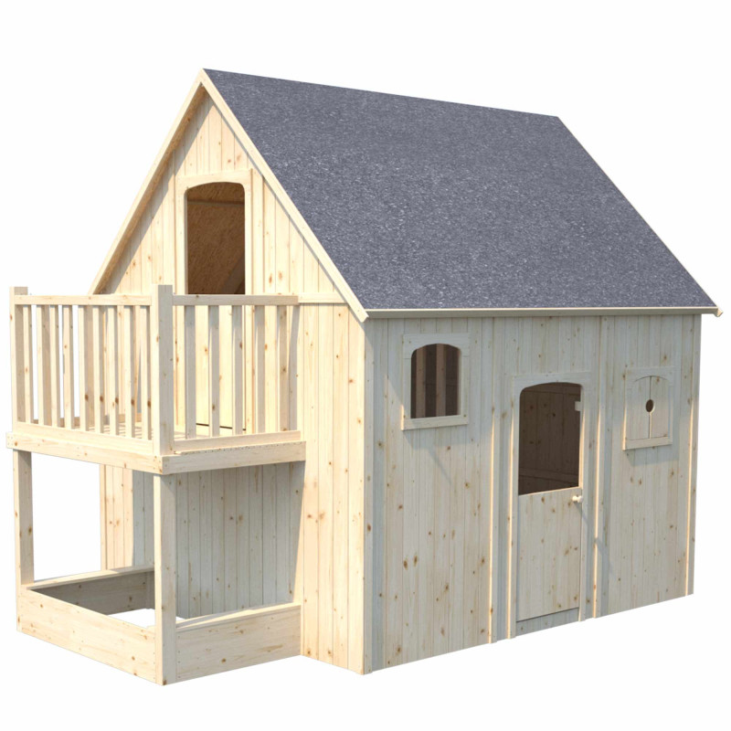 Cabaña de madera para niños y niñas, para exterior