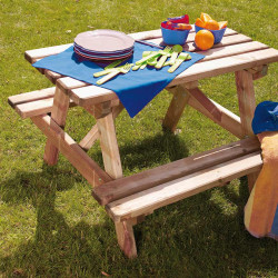 Table de pique-nique en bois traité pour enfant - Auréa